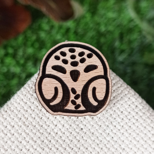 OWL WOOD PIN