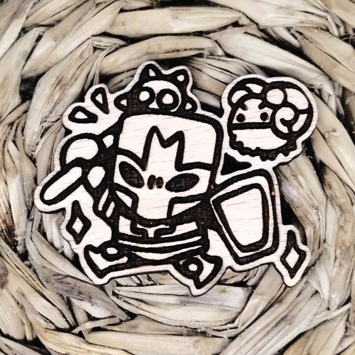 CASTLE CRASHERS WOOD PIN