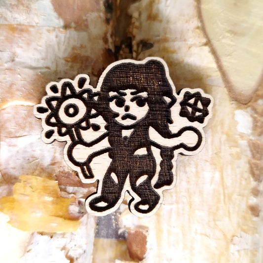 PIN DE MADERA DE SHADOWHEART