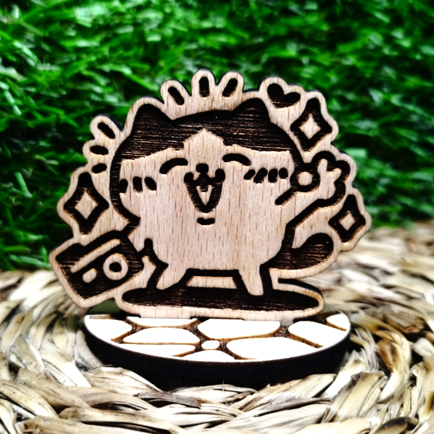 HOPEFUL CAT WOOD STANDEE