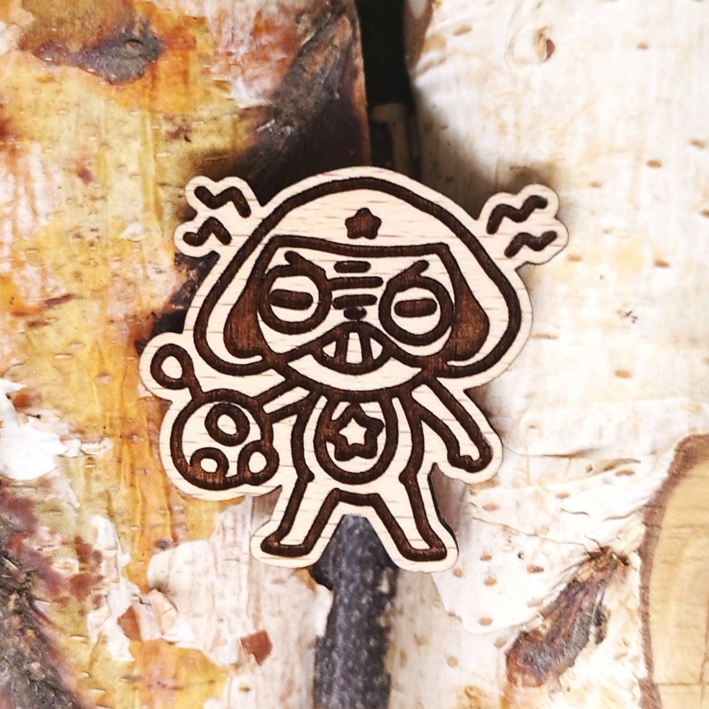 KERORO WOOD PIN