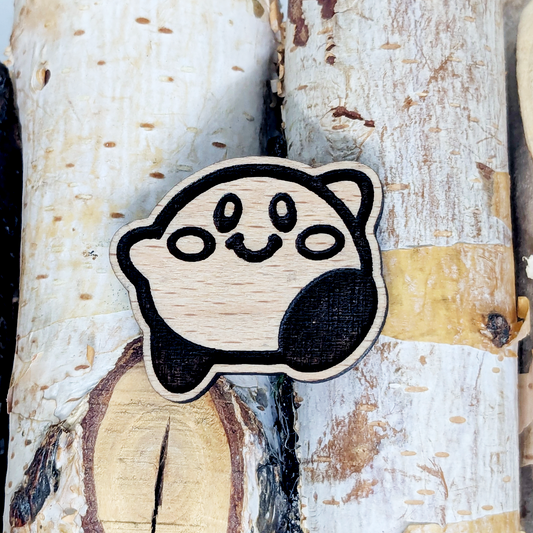 TINY PINK BALL WOOD PIN