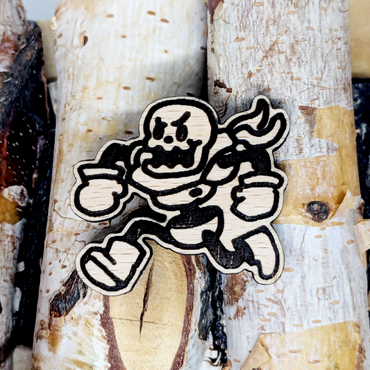 PAPYRUS WOOD PIN