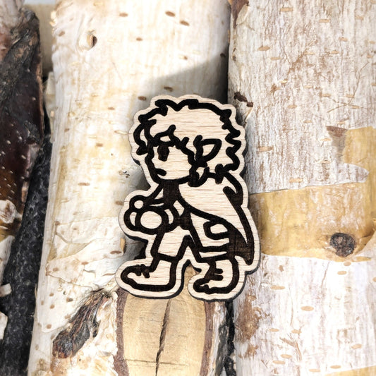 RING WEARER HALFLING WOOD PIN