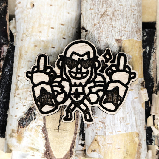 CYBORG CARPENTER WOOD PIN
