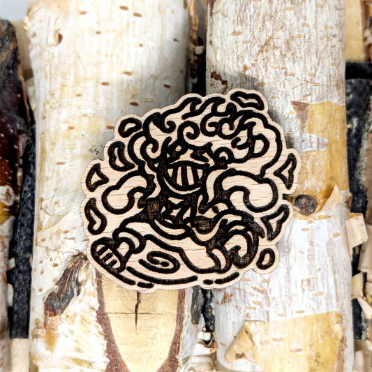 TOON CAPTAIN WOOD PIN