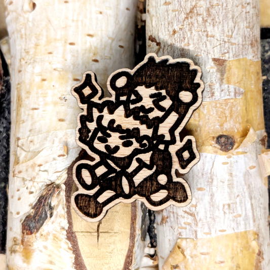 BEST FRIENDS WOOD PIN