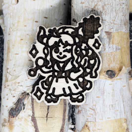 ONI PRINCESS WOOD PIN