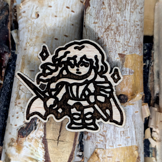 WHITE HAWK WOOD PIN