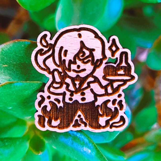 BLACKLEG CHEF WOOD PIN