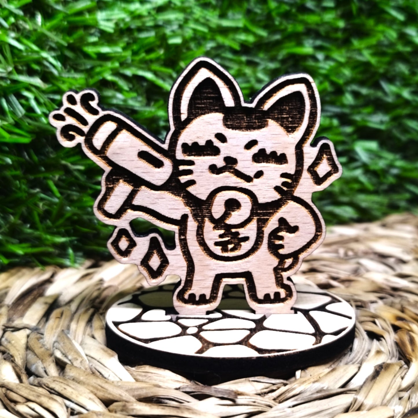 GHOST CAT WOOD STANDEE