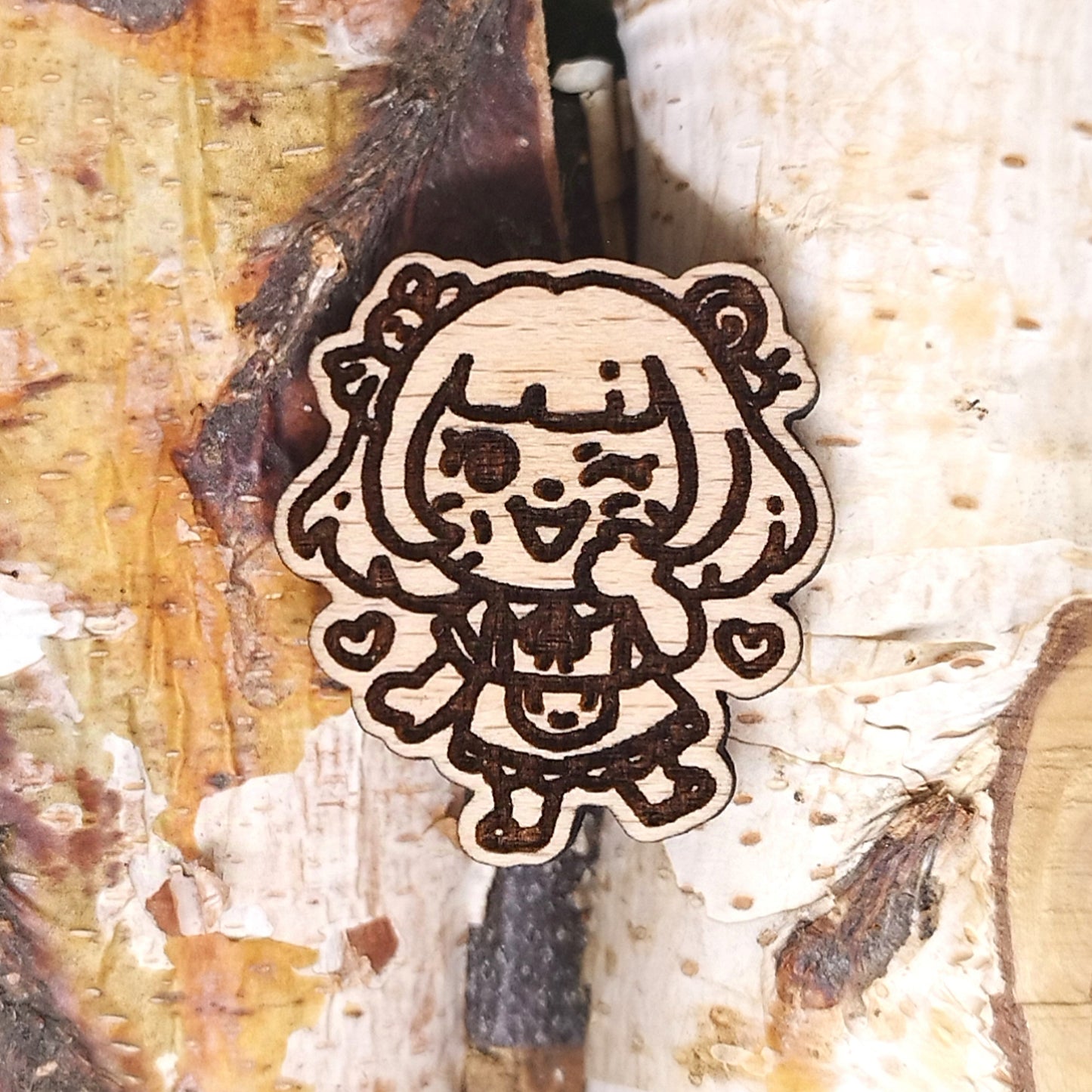 VILLAGER SNAIL WOOD PIN