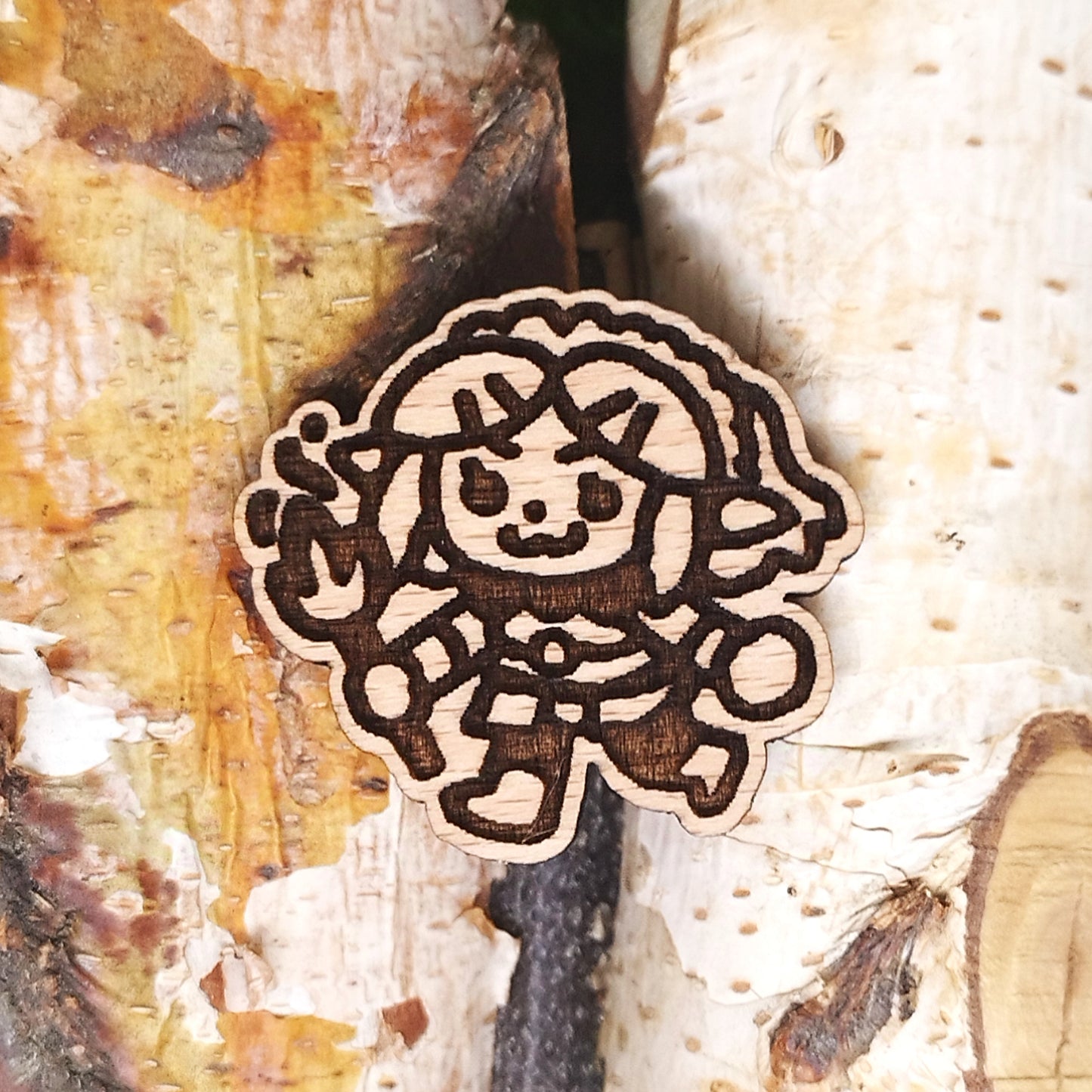 ZELDA WOOD PIN