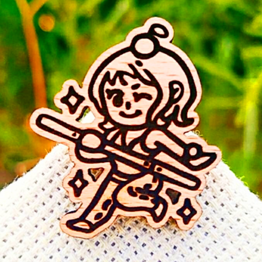 WEATHER NAVIGATOR WOOD PIN