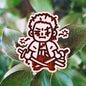 SLEEPY SWORDSMAN WOOD PIN