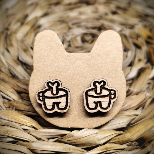 DEAD SUS WOOD EARRINGS