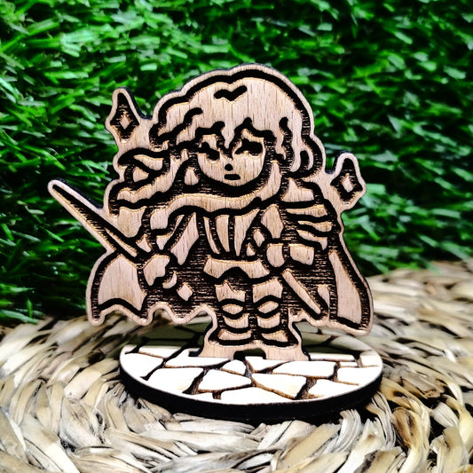 WHITE HAWK WOOD STANDEE