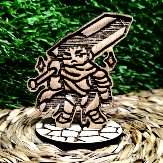 BLACK SWORDSMAN WOOD STANDEE
