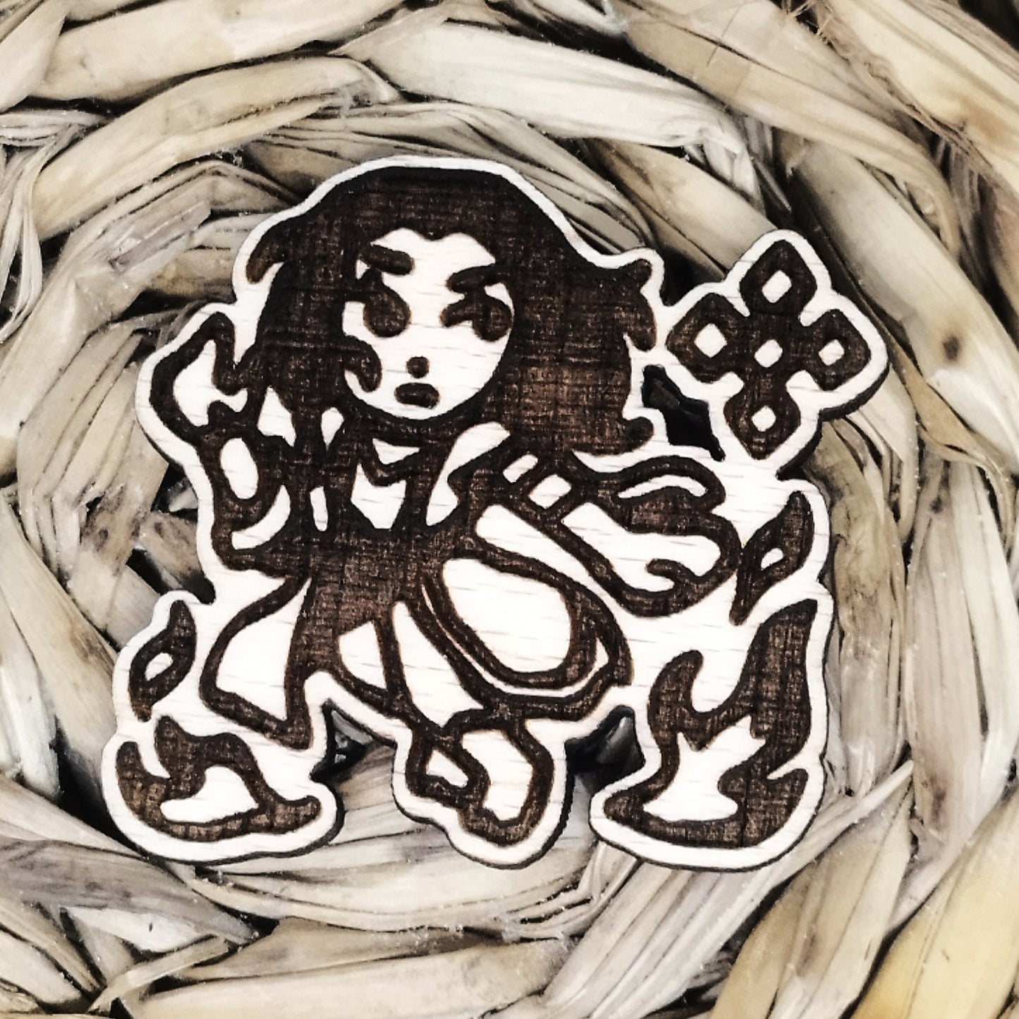 BRAVE SORCERER WOOD PIN