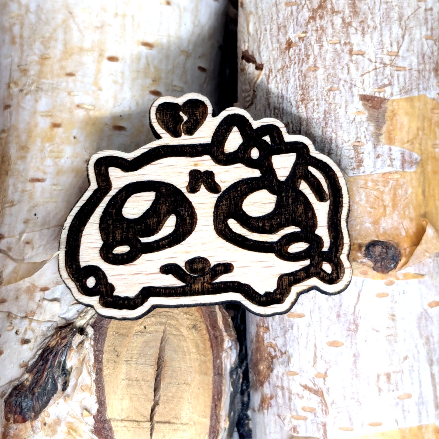 SAD HAMSTER MEME WOOD PIN