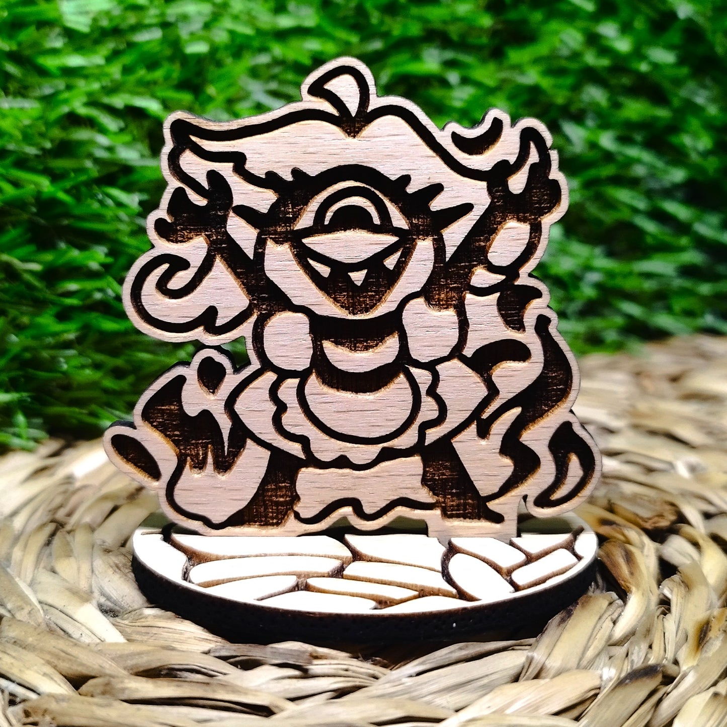 ONE EYED DEMON WOOD STANDEE