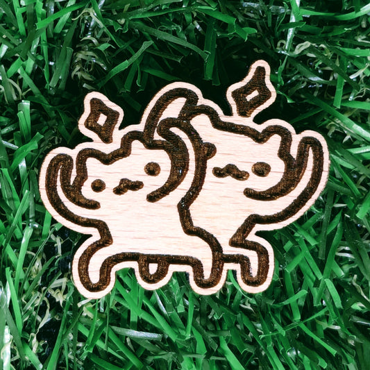 COOL KITTENS WOOD PIN