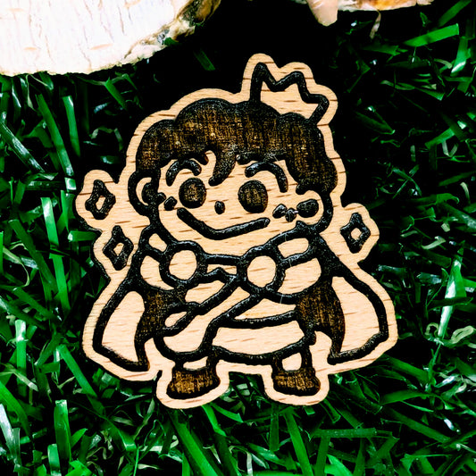 TINY KING WOOD PIN