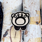 TINY PINK HUNGRY BALL WOOD PIN