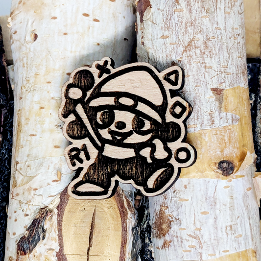 PAPARAPPA WOOD PIN