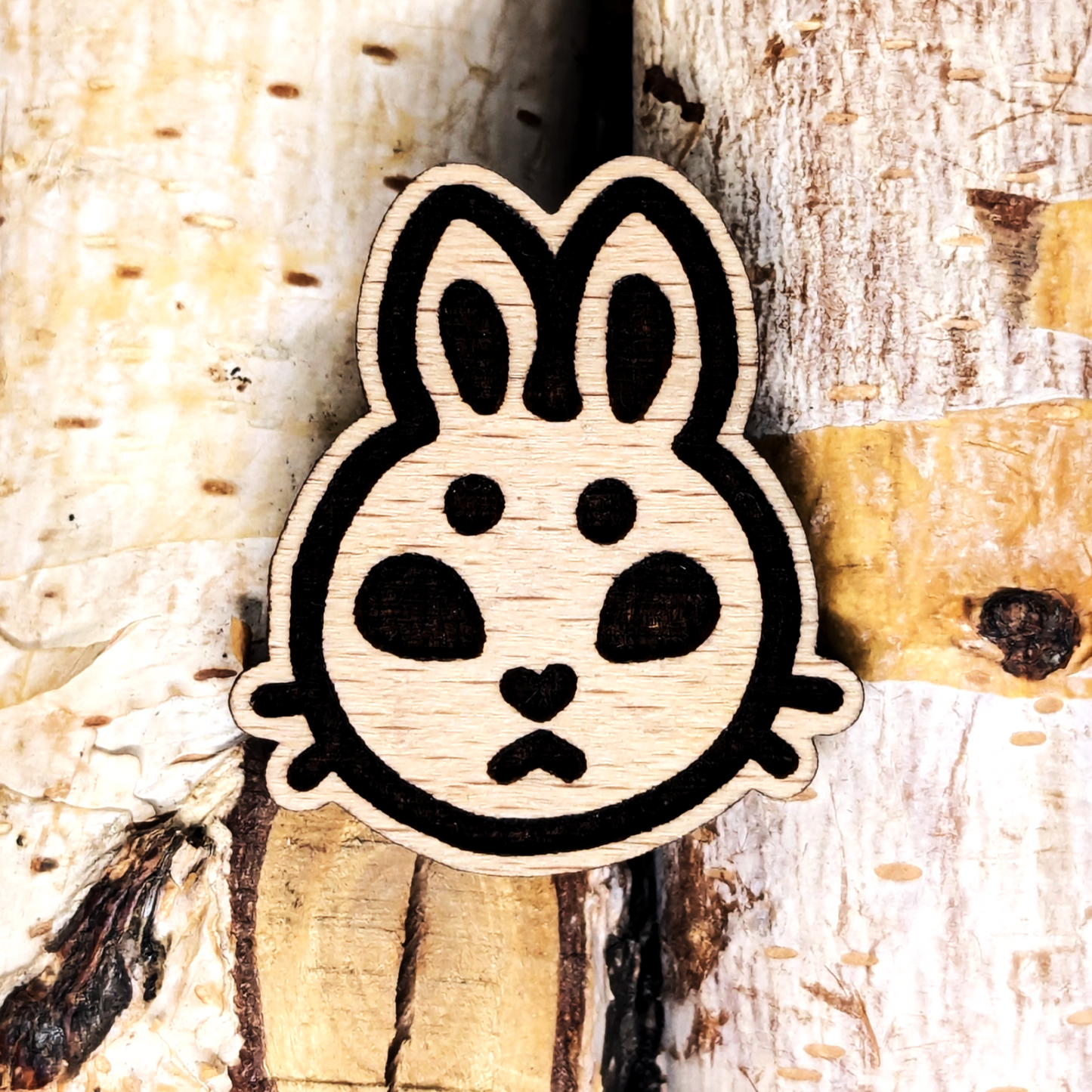 BUNNY WOOD PIN