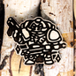 ANGRY WALKING TANK WOOD PIN
