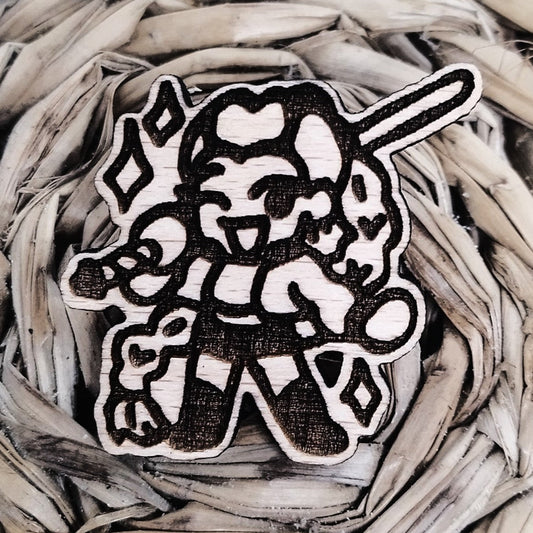 LEADER IDOL WOOD PIN