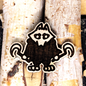 EVIL WOLF WOOD PIN