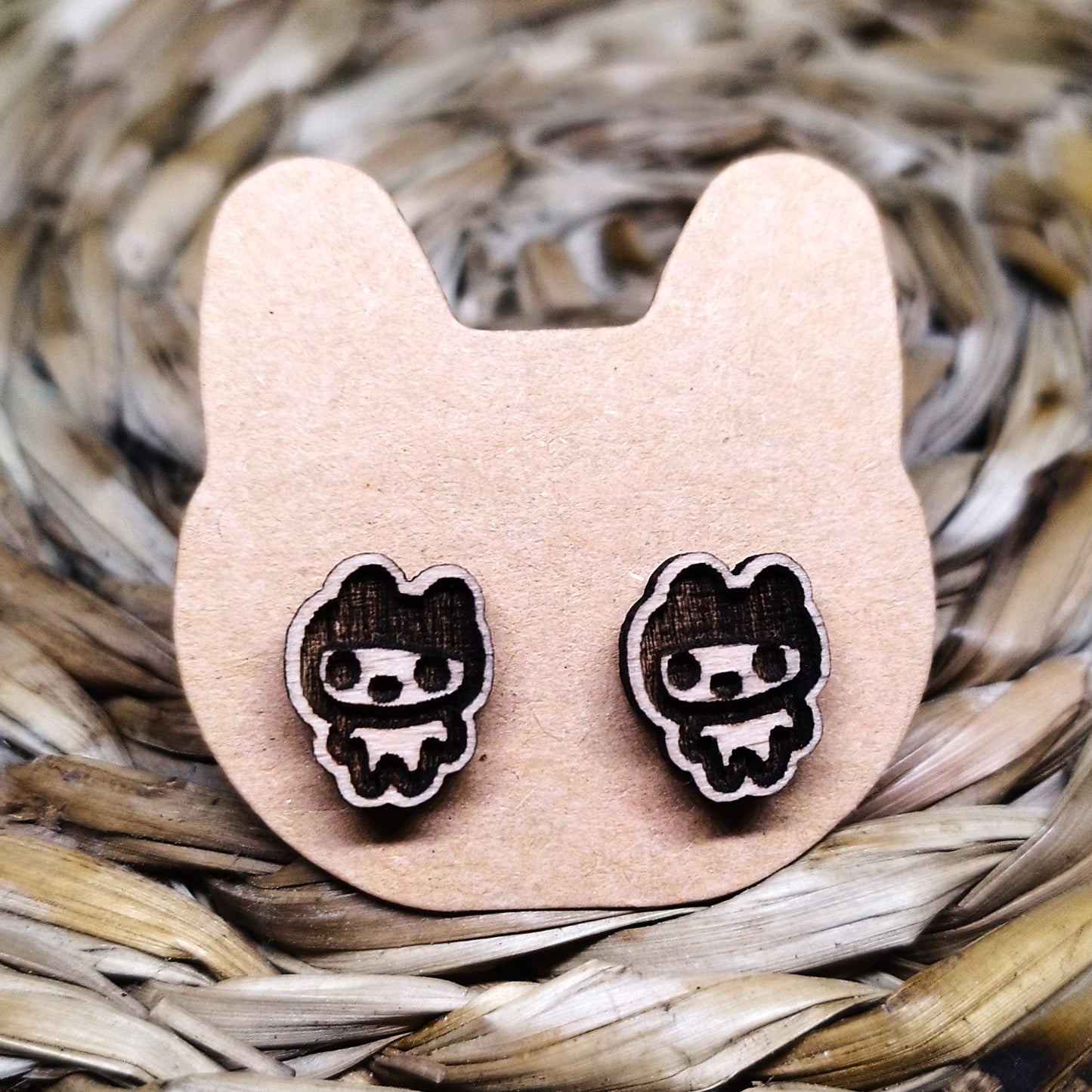 MAMETAMA WOOD EARRINGS
