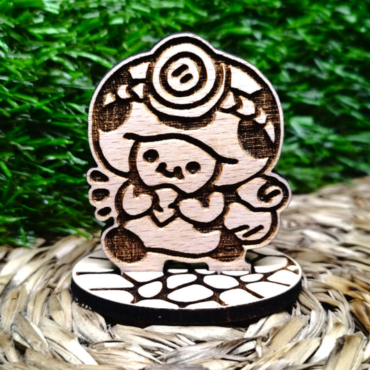 LOYAL MUSHROOM WOOD STANDEE