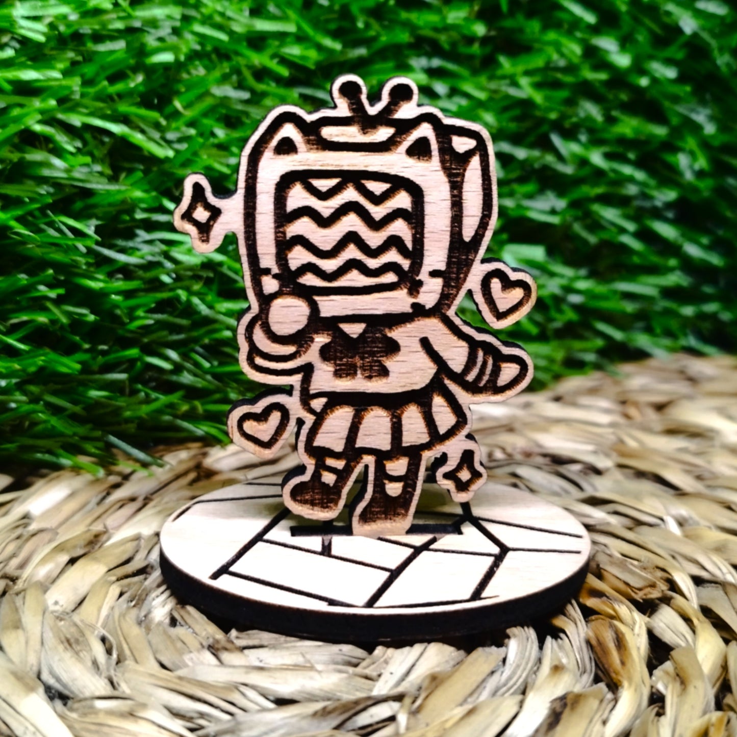 TV GIRL WOOD STANDEE