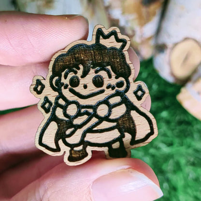 TINY KING WOOD PIN