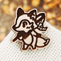 FOREST FOX WOOD PIN