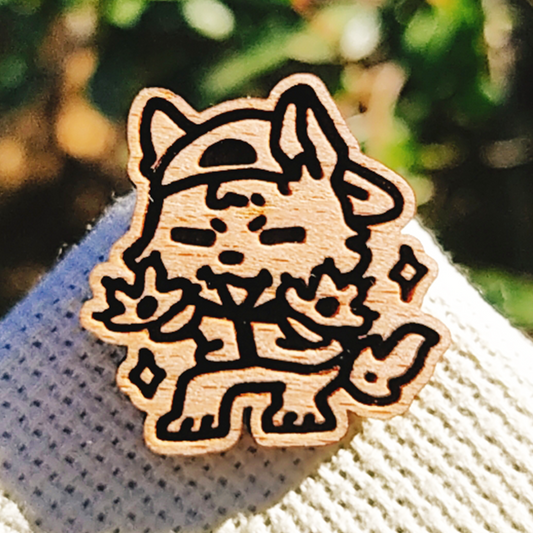 WEREWOLF WOOD PIN