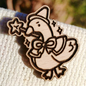 WIZARD GOOSE WOOD PIN